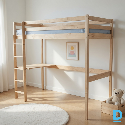 Pārdod Bērza Divstāvu gulta Loft
