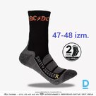 ACDC Safety Jogger 2 Pāri Darba Zeķes Bambusa Šķiedras Eco Friendly Bamboo Fibre Shock Absorbing Zones Black Red BELGIUM Darba Apģērbi Aksesuāri