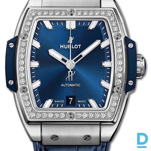 Pārdod Hublot Spirit of Big Bang 39 Titanium Blue Diamonds