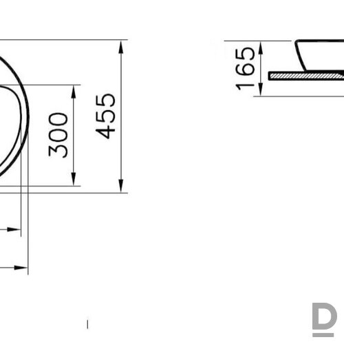 Vitra Metropole ovāla, antibakteriāla, iebūvējama izlietne 595 mm Vitra Metropole ovāla, antibakteriāla, iebūvējama izlietne 595 mm