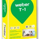 Thin layer cement-lime plaster weber T-1