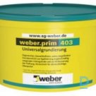weber.prim 403 facade primer, 15L, with tinting, 1st tinting group