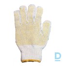 Knitted gloves with PVC pumps, double sided