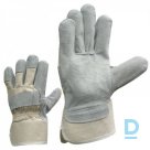 Leather gloves, gray