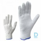 Knitted cotton gloves