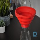 Folding silicone funnel for jars