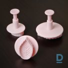 Three molds for cookies and decorations with relief