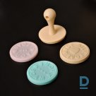 Set of three silicone cookie stamps