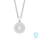 &quot;Halo&quot; design diamond pendant