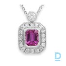 Pink Sapphire &amp; Diamond Pendant
