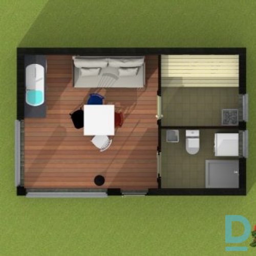 Karkasa pirts māja 31 m2