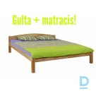 Bed 160x200cm "JST / MALVA" + Mattress "MAGIC"