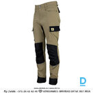 URGENT 769 Darba Bikses Elastīgas Flexi Elastan Nylon Work Trousers Multipocket Grey Black Drošības Darba Apģērbi Specapģērbi Aizsargapģērbi