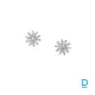 For sale Graff Wild Flower Abstract Diamond Earrings