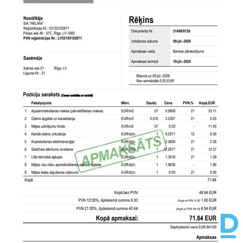 Pārdod dzīvokli Salnas 21, 57m², 3 ist.