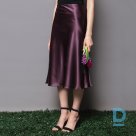Natural silk skirt Purple