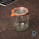 Weck glass jar with lid TULPE 220 ml with sealing rubber and fastenings