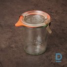 Weck glass jar with lid MOLD 160 ml with sealing rubber and fastenings