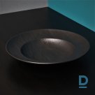 Black porcelain pasta bowl Vulcania 29 cm