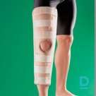 Reinforced knee joint bandage with fastenings 4030