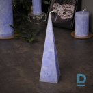 Light purple pyramid candle 23 x 5.5 cm