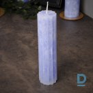 Light purple robot cylinder candle 19 x 4.5 cm