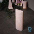 Свеча овальная светло-розовая 20 х 7,5 см