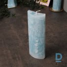 GaišI zila ovālā svece 20 x 7.5 cm