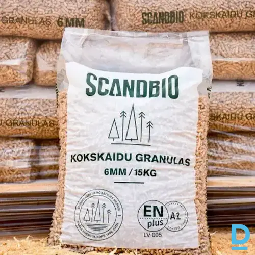 6 mm kokskaidu granulas 15kg maisos, 975kg palete