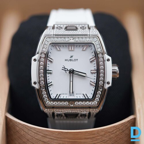 Pārdod Hublot Spirit of Big Bang Titanium White Pave