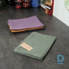 Green gray linen kitchen towel 50 x 70 cm