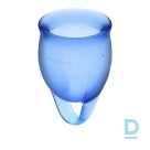 Менструальные чаши Satisfyer Feel Confident, 2 шт в наборе, синий