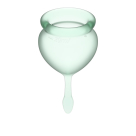 Satisfyer - Feel Good Menstrual Cup Set Light Green
