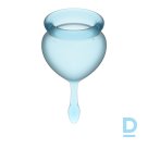 Менструальные чаши Satisfyer Feel Good, 2 шт в наборе, голубой