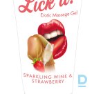 Masāžas Gels Lick it! Wine-Strawberry 50 ml