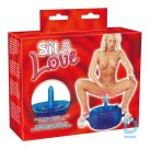 Vibrējošais krēsls Sit & Love Zils