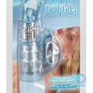 Pērļu vibrators Delfīns zils 21cm