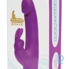 Vibrators ar klitoras stimulatoru Happy 24,0cm purpurs