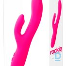 Vibrators ar klitora stimulatoru Rokijs 21,9cm rozā