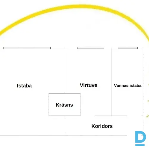 Pārdod dzīvokli Steigas 1, 34m², 1 ist.