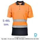 Work Polo Shirt Hi-Vis FLASH Brixton Work Polo Shirt Reflective Safety Workwear Orange Navy Blue Workwear Special Clothing