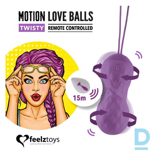 Vibrējošā Ola Ar Pulti Feelztoys - Twisty Vibrējošā Ola Ar Pulti Feelztoys - Twisty