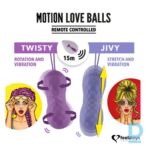 Vibrējošā Ola Ar Pulti Feelztoys - Twisty Vibrējošā Ola Ar Pulti Feelztoys - Twisty