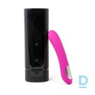 Набор для секса на расстоянии KIIROO мастурбатор Onyx и вибратор Pearl 2, черно-фиолетовый