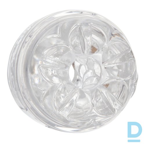 Caurspīdīgs masturbators ar stimulējošu rakstu - Fleshlight Caurspīdīgs masturbators ar stimulējošu rakstu - Fleshlight