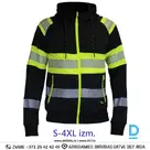 Work Jacket Sweater HI VIS JJ1179 YKK Flexi Reflective Multipocket Work Jacket Yellow Black Safety Workwear Special Clothing