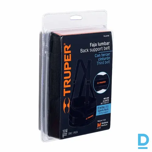 TRUPER FAJA Ventilējama Darba Josta Muguras Atbalstam Savelkoša Adjustable Lumbar Back Braces Black MEXICO Darba Apģērbs Aksesuārs