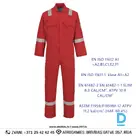 PORTWEST BIZWELD BZ506 Darba Kombinezons Pilnais Starojuma Konvenkcijas Siltuma Aizsardzība Red IRELAND Drošības Darba Apģērbs