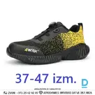 VELA Darba Kurpes ar Tīkla Oderi Ātrā Aizdare S1PL SR EVA Sporty Modern Breathable Design Black Yellow Drošības Darba Apavi Specapavi Aizsargapavi