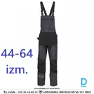 Elastīgi Darba Puskombinezoni FUSION 4 Way Stretch Nylon Multipocket Washable Grey Black Drošības Darba Apģērbi Specapģērbi Aizsargapģērbi